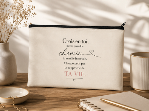 Étui à crayons personnalisé en coton