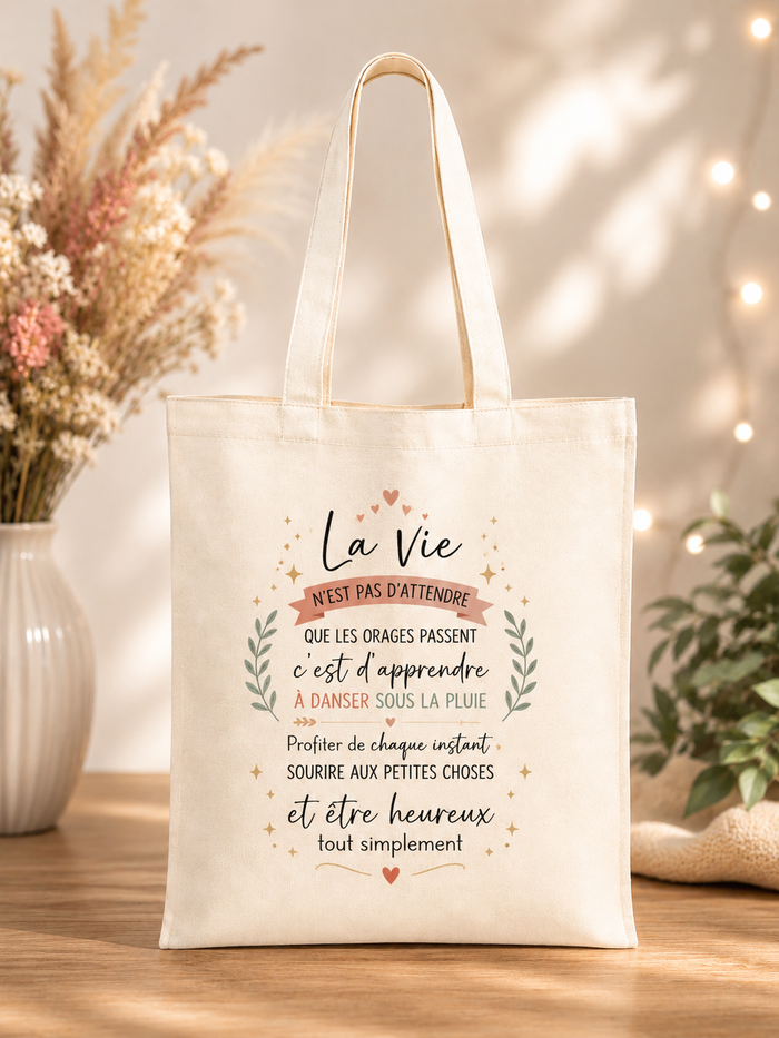 Sac en coton personnalisé — un côté seulement