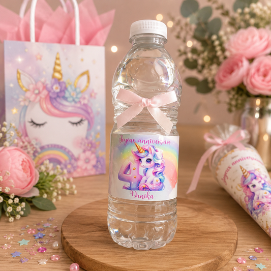 Bouteilles d'eau personnalisées
